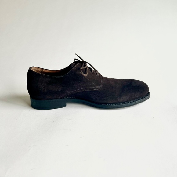 Men’s Aquatalia Dark Brown Suede Genuine Leather  Oxfords size 10 main image 12